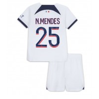 Paris Saint-Germain Nuno Mendes #25 Replica Away Minikit 2023-24 Short Sleeve (+ pants)